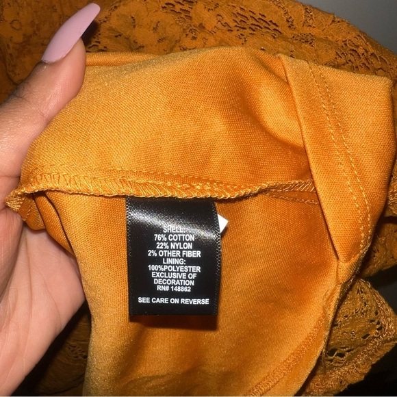 Torrid Golden Oak Mini Lace Trapeze Dress - Picture 7 of 11